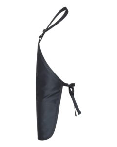 Q-Tees Q4250 Full-Length Apron with Pouch Pocket – Navy (side)