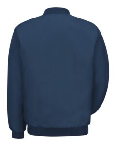 Red Kap JT38XLT Men’s Extra Tall Solid Team Jacket – Navy (back)