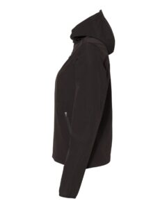 DRI DUCK 9411 Women’s Ascent Soft Shell Hooded Jacket – Black (side)