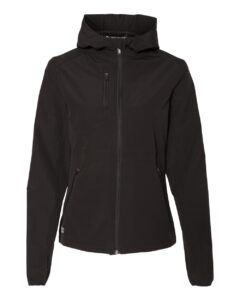 DRI DUCK 9411 Women’s Ascent Soft Shell Hooded Jacket – Black