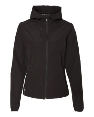 DRI DUCK 9411 Women’s Ascent Soft Shell Hooded Jacket – Black