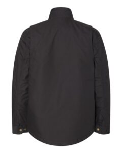 DRI DUCK 5066 Men’s Sequoia StormShield™ Canvas Jacket – Black (back)