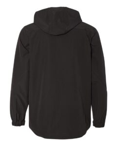 DRI DUCK 5310 Men’s Apex Soft Shell Hooded Jacket – Black (back)