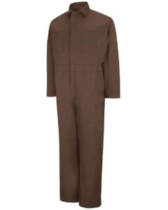 Red Kap CT10T Men’s Tall Twill Action Back Coverall – Brown