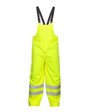 Kishigo 9665P Unisex Storm Stopper Rainwear Bib – Lime