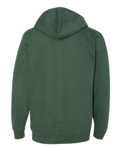 Independent Trading Co. SS4500Z Unisex Midweight Full-Zip Hooded Sweatshirt – Alpine Green (back)
