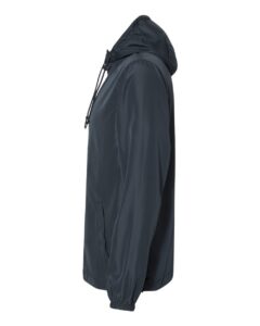 Independent Trading Co. EXP54LWZ Men’s Lightweight Windbreaker Full-Zip Jacket – Classic Navy (side)