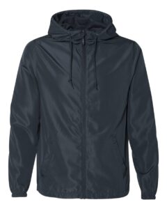 Independent Trading Co. EXP54LWZ Men’s Lightweight Windbreaker Full-Zip Jacket – Classic Navy