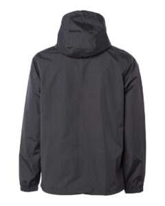 Independent Trading Co. EXP94NAW Men’s Nylon Anorak – Black (back)