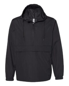 Independent Trading Co. EXP94NAW Men’s Nylon Anorak – Black