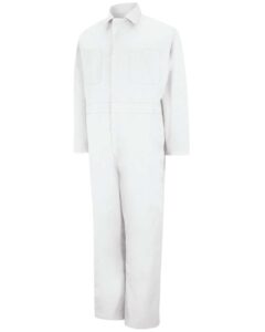 Red Kap CT10T Men’s Tall Twill Action Back Coverall – White