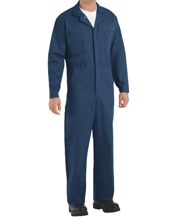 Red Kap Men’s Tall Button-Front Cotton Coverall