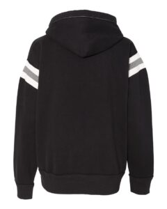 J. America 8847 Men’s Vintage Athletic Hooded Sweatshirt – Black (back)