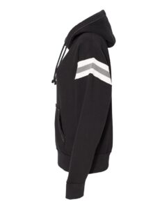 J. America 8847 Men’s Vintage Athletic Hooded Sweatshirt – Black (side)
