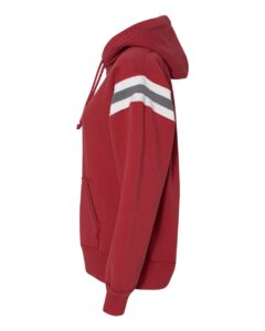 J. America 8847 Men’s Vintage Athletic Hooded Sweatshirt – Simply Red (side)