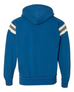 J. America 8847 Men’s Vintage Athletic Hooded Sweatshirt – Vintage Royal (back)