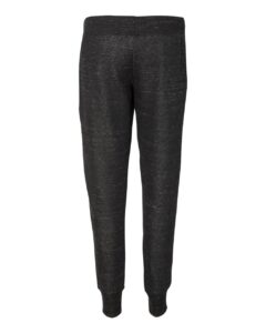 J. America 8675 Women’s Mélange Fleece Joggers – Black (back)