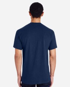 Gildan H000 Unisex Hammer™ T-Shirt – Dark Navy (on model back)
