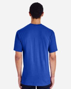 Gildan H000 Unisex Hammer™ T-Shirt – Deep Royal (on model back)