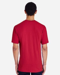 Gildan H000 Unisex Hammer™ T-Shirt – Scarlet Red (on model back)