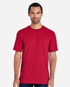 Gildan H000 Unisex Hammer™ T-Shirt – Scarlet Red (on model)