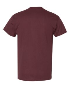 Gildan 8000 Unisex DryBlend® T-Shirt – Dark Maroon (back)