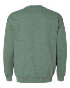 Gildan 18000 Unisex Heavy Blend™ Crewneck Sweatshirt – Heather Dark Green (back)