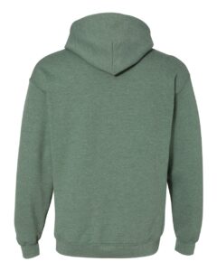 Gildan 18500 Unisex Heavy Blend™ Hooded Sweatshirt – Heather Dark Green (back)