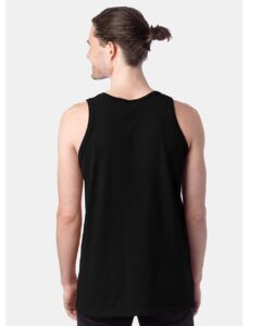 ComfortWash by Hanes GDH300 Unisex Garment-Dyed Unisex Tank Top – Black (on model back)