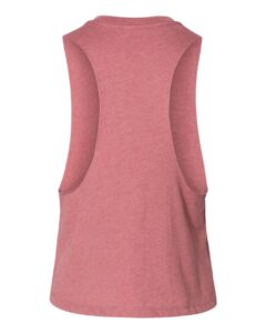 BELLA + CANVAS 6682 Women’s Racerback Crop Tank – Heather Mauve (back)