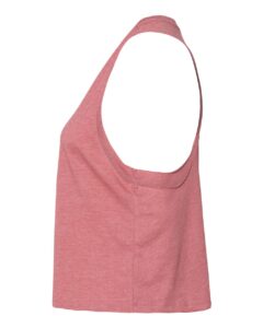 BELLA + CANVAS 6682 Women’s Racerback Crop Tank – Heather Mauve (side)