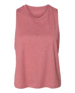 BELLA + CANVAS 6682 Women’s Racerback Crop Tank – Heather Mauve
