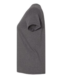 Hanes 5680 Women’s Essential-T T-Shirt – Charcoal Heather (side)
