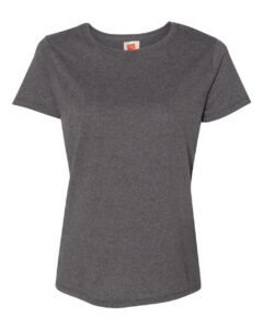 Hanes 5680 Women’s Essential-T T-Shirt – Charcoal Heather