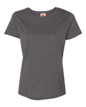 Hanes 5680 Women’s Essential-T T-Shirt – Charcoal Heather
