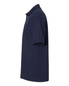 JERZEES 443M Men’s 100% Ring-Spun Cotton Piqué Polo – J. Navy (side)