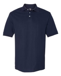 JERZEES 443M Men’s 100% Ring-Spun Cotton Piqué Polo – J. Navy