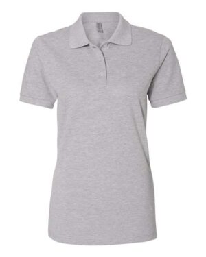 JERZEES 443W Women’s 100% Ring-Spun Cotton Piqué Polo – Athletic Heather