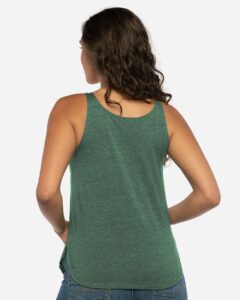 Next Level 5033 Women’s Festival Tank – Royal Pine (on model back)