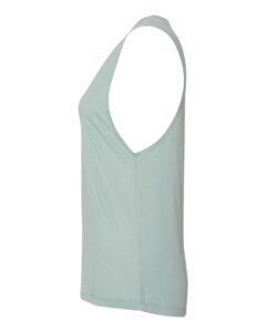 Next Level 5013 Women’s Festival Muscle Tank – Stonewash Green (side)