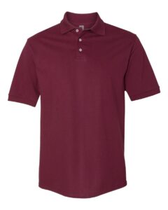 JERZEES 443M Men’s 100% Ring-Spun Cotton Piqué Polo – Maroon