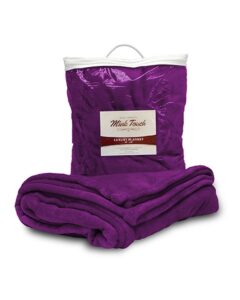 Alpine Fleece 8721 Mink Touch Luxury Blanket – Plum