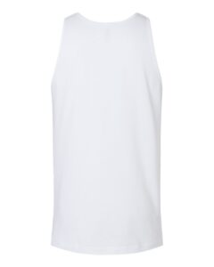 American Apparel 2408 Unisex Fine Jersey Tank – White (back)