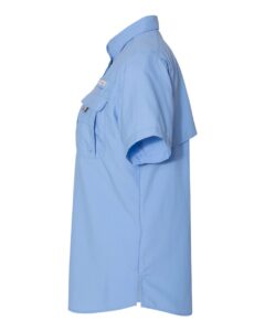 Columbia 139655 Women’s PFG Bahama™ Short Sleeve Shirt – White Cap Blue (side)
