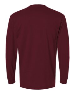 Gildan 8400 Unisex DryBlend® 50/50 Long Sleeve T-Shirt – Maroon (back)