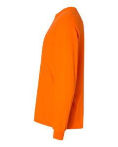 Gildan 8400 Unisex DryBlend® 50/50 Long Sleeve T-Shirt – Safety Orange (side)