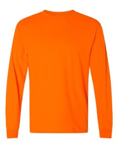 Gildan 8400 Unisex DryBlend® 50/50 Long Sleeve T-Shirt – Safety Orange