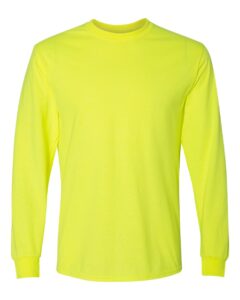 Gildan 8400 Unisex DryBlend® 50/50 Long Sleeve T-Shirt – Safety Green