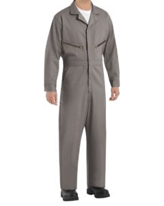 Red Kap CC18EXT Men’s Extended Sizes Zip-Front Cotton Coverall