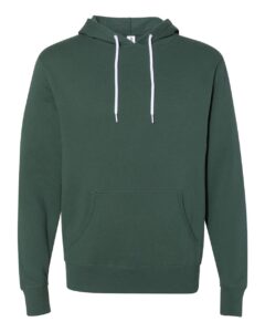Independent Trading Co. AFX90UN Unisex Lightweight Hooded Sweatshirt – Alpine Green
